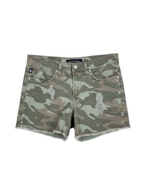 Rock & Republic Hula Camo Denim Shorts Studded Distressed Stretch Women’s 6 US